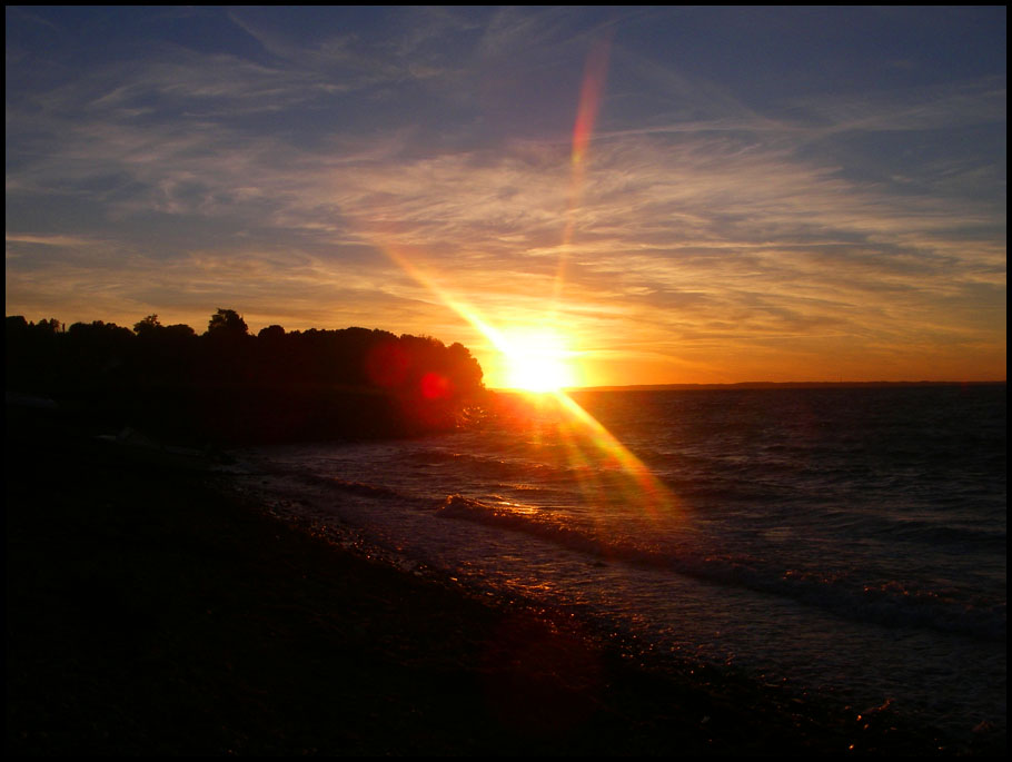 Sonnenuntergang auf Ven (Schweden)