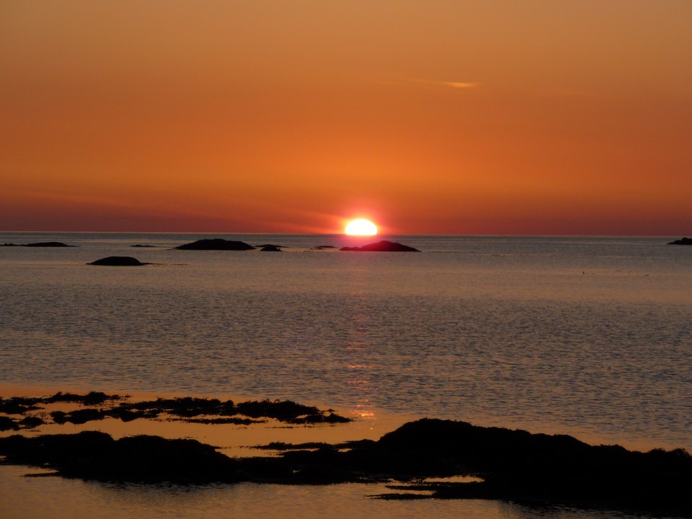 Sonnenuntergang auf Voksa/Norwegen