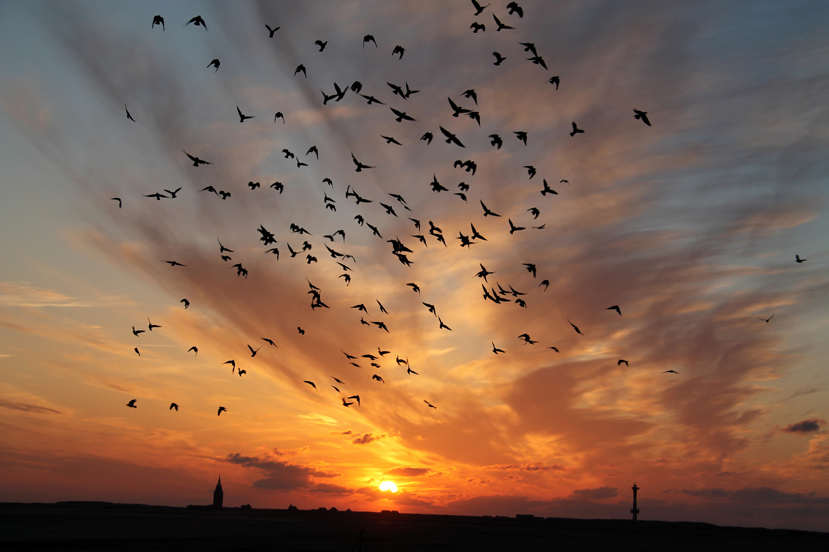 Sonnenuntergang auf Wangerooge