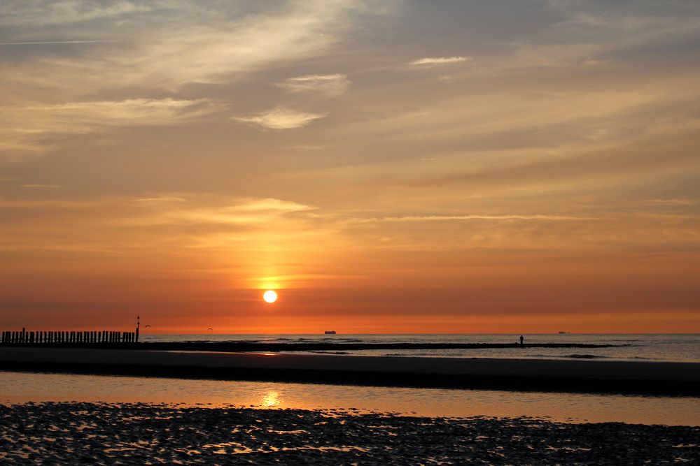 Sonnenuntergang auf Wangerooge