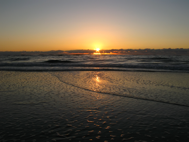 Sonnenuntergang auf Westerland