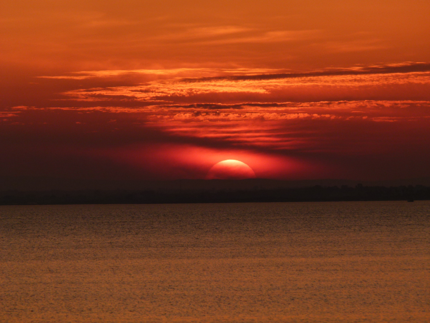 Sonnenuntergang auf Zypern April 2012