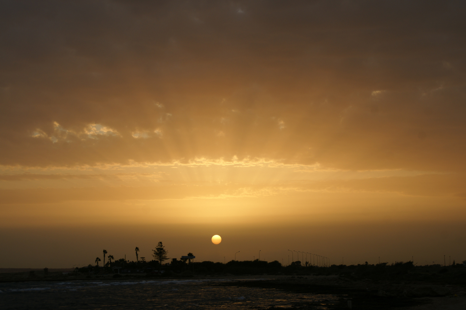 Sonnenuntergang auf Zypern Oktober 2011