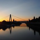 Sonnenuntergang - aufgenommen auf der Deutzer Drehbrücke