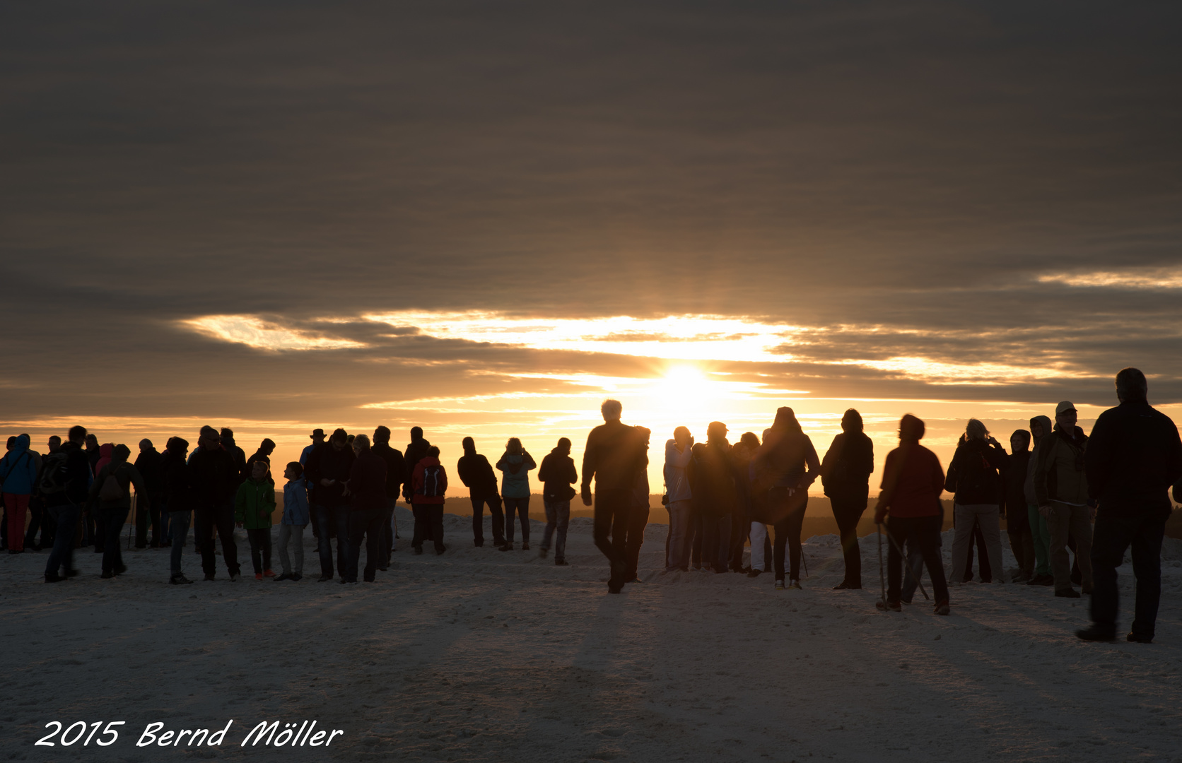 Sonnenuntergang aufgenommen vom Monte Kali