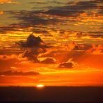 Sonnenuntergang - aufgenommen von meiner Terasse in Borbolan