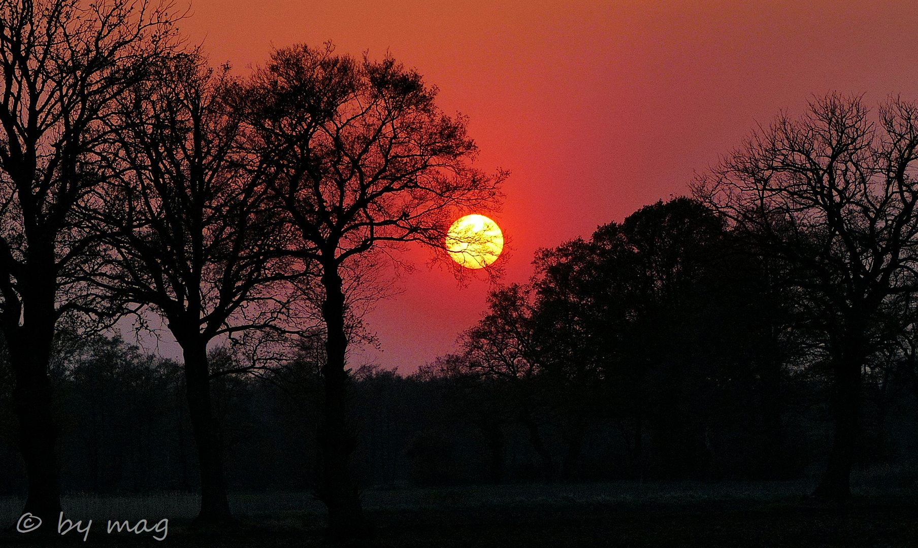 Sonnenuntergang,  Auftanken