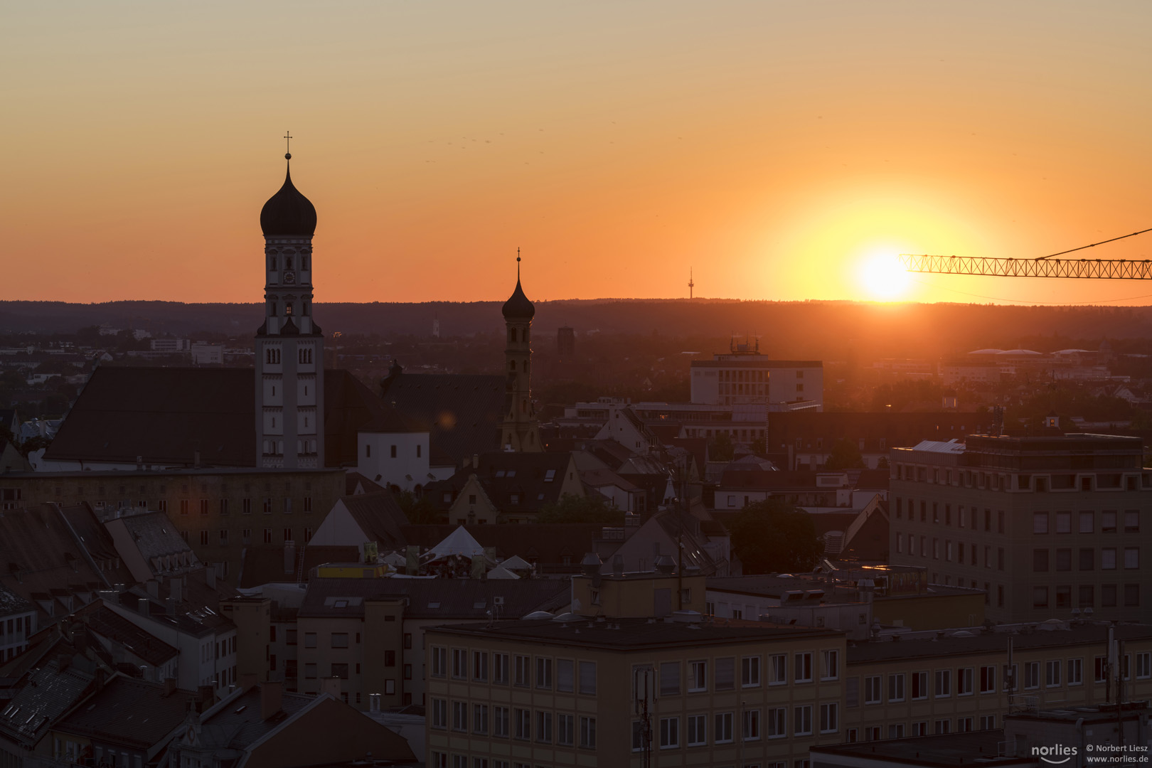 Sonnenuntergang Augsburg