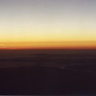 Sonnenuntergang aus dem Flugzeug