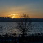 Sonnenuntergang aus dem Zug