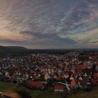 Sonnenuntergang aus der Luft