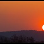 Sonnenuntergang aus unserem Balkon gesehen. Was für ein Glück!