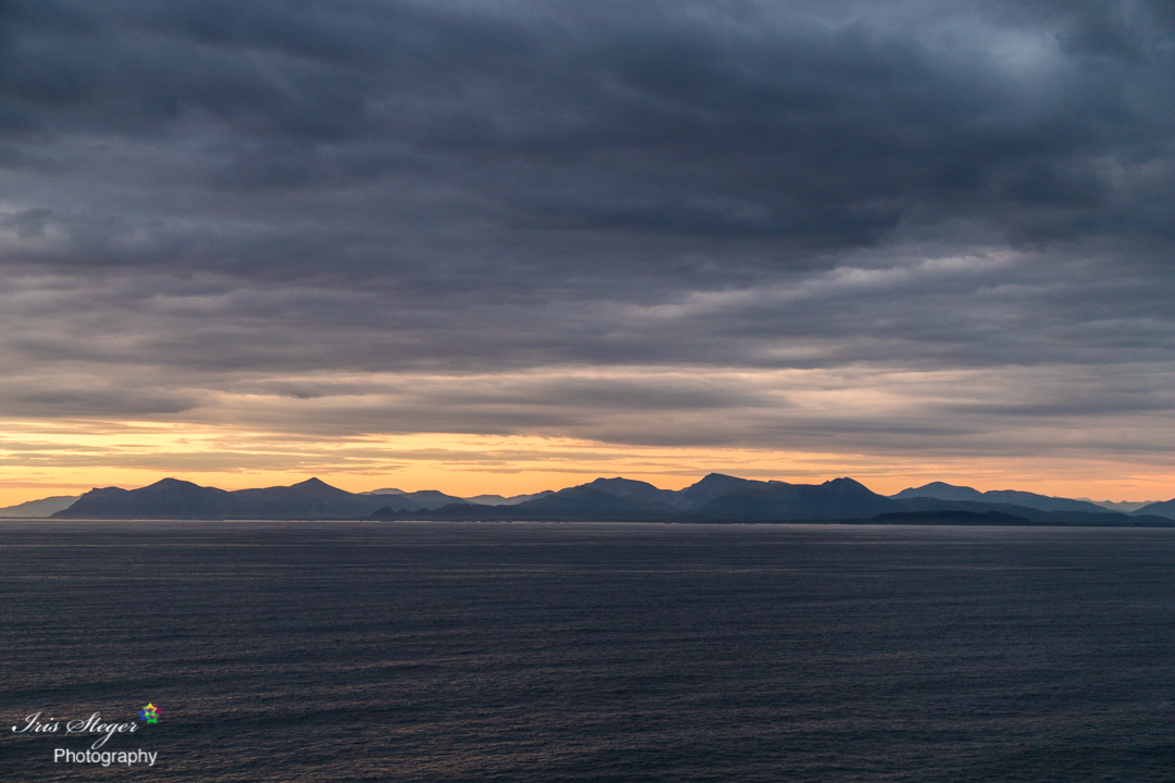 Sonnenuntergang Ausfahrt Storfjord