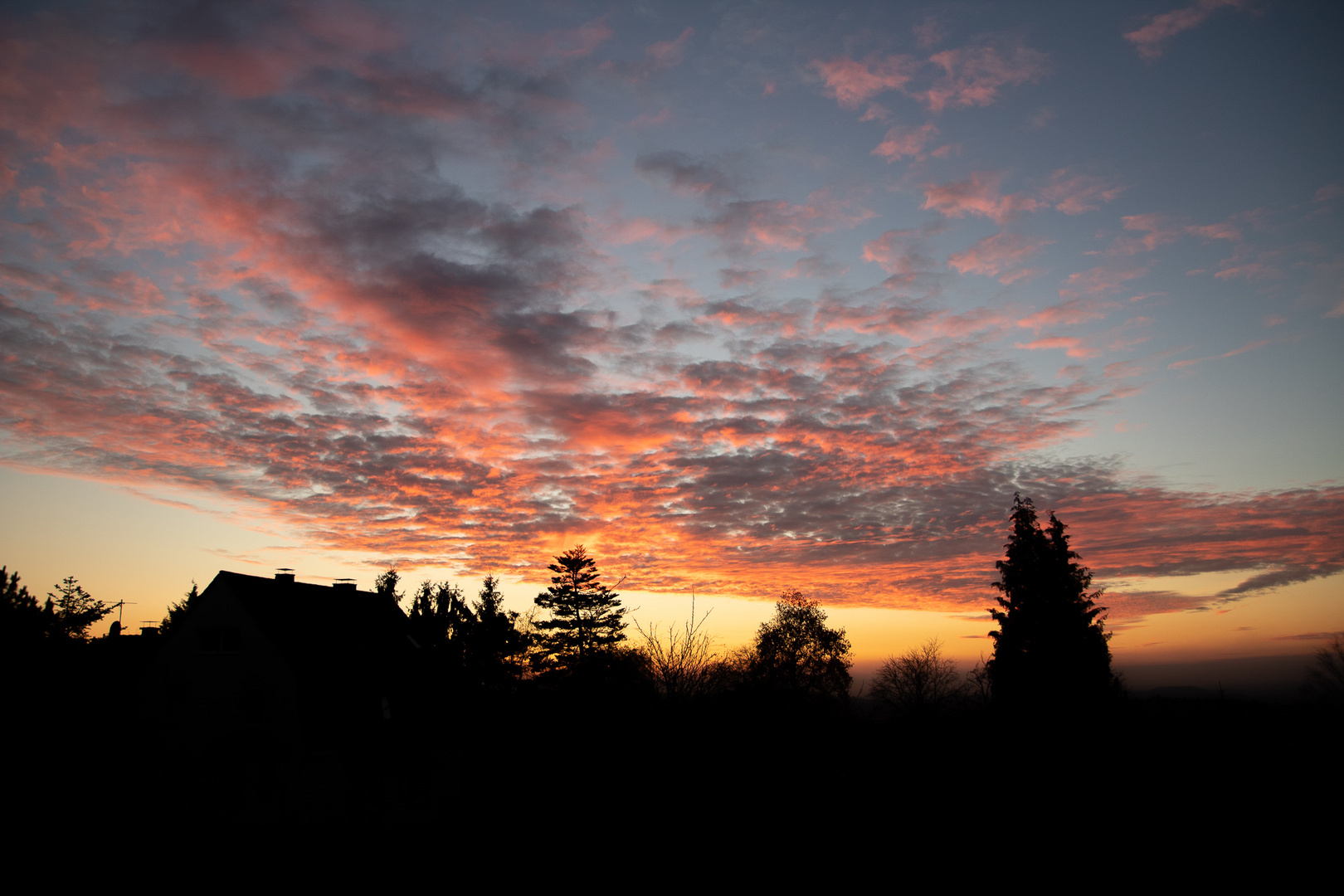 Sonnenuntergang Aussicht meiner Wohnung