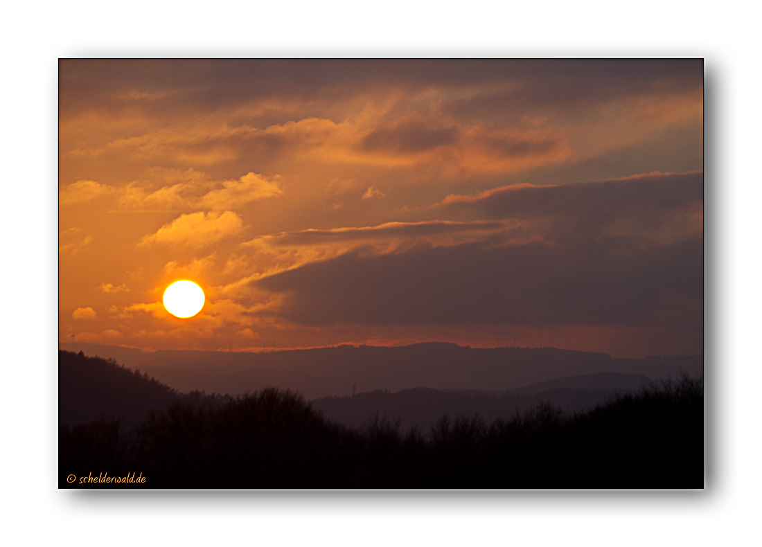 Sonnenuntergang ...