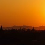 Sonnenuntergang Bagan Burma - Myanmar