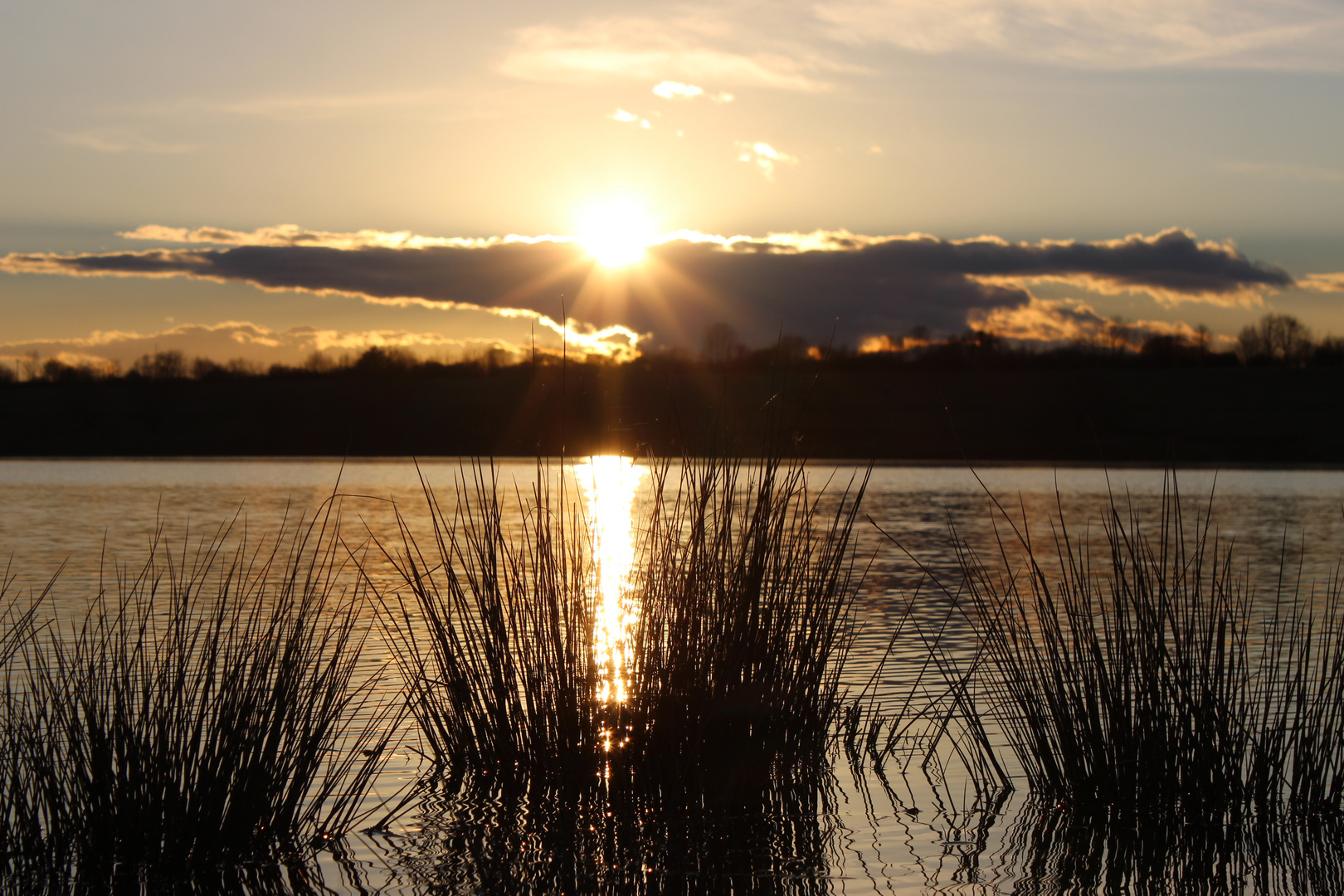 Sonnenuntergang Baggersee