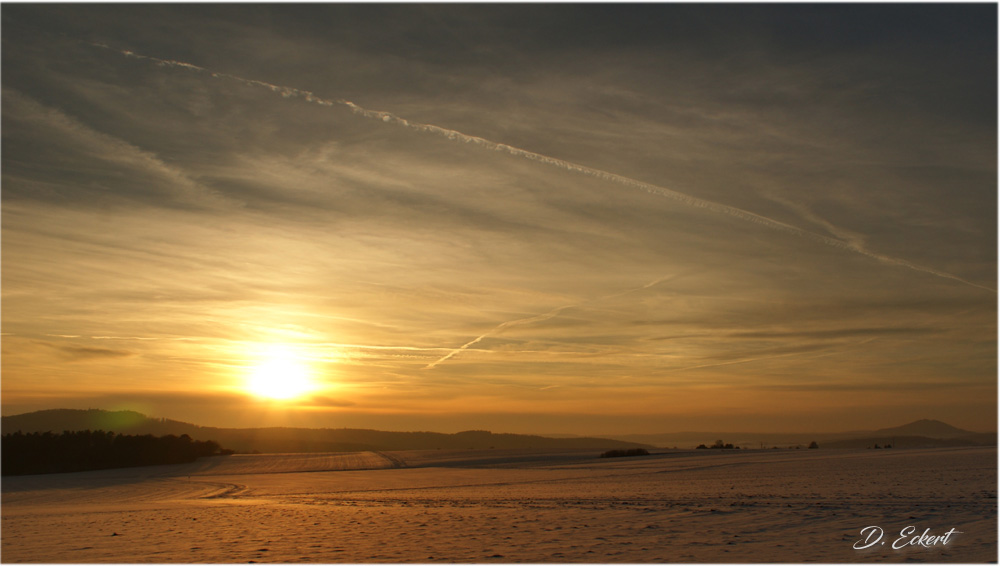 Sonnenuntergang Balhorn