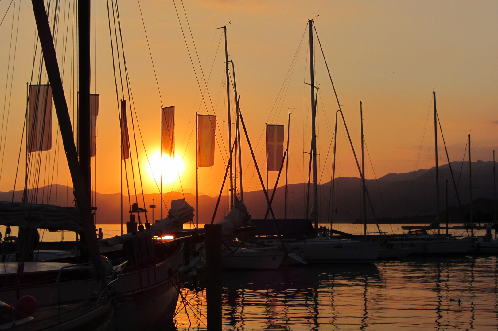 Sonnenuntergang Bardolino Gardasee 2