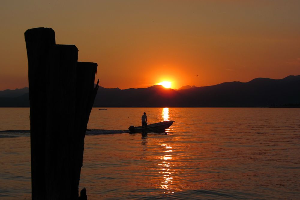 Sonnenuntergang Bardolino Gardasee