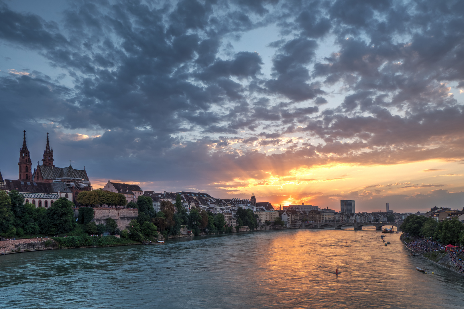 Sonnenuntergang Basel