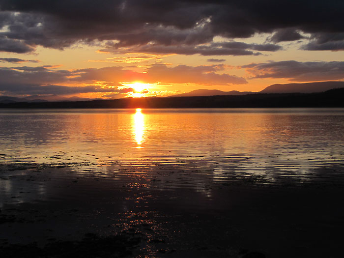 Sonnenuntergang Beauly Firth bei Inverness