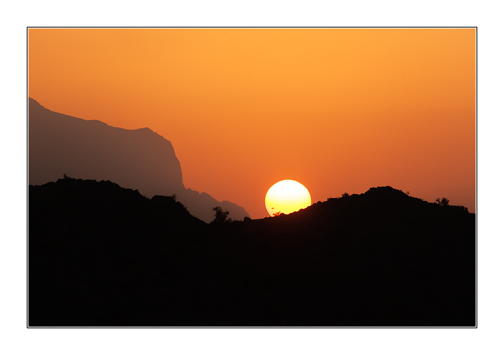 Sonnenuntergang bei Al Hamra