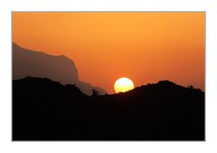 Sonnenuntergang bei Al Hamra