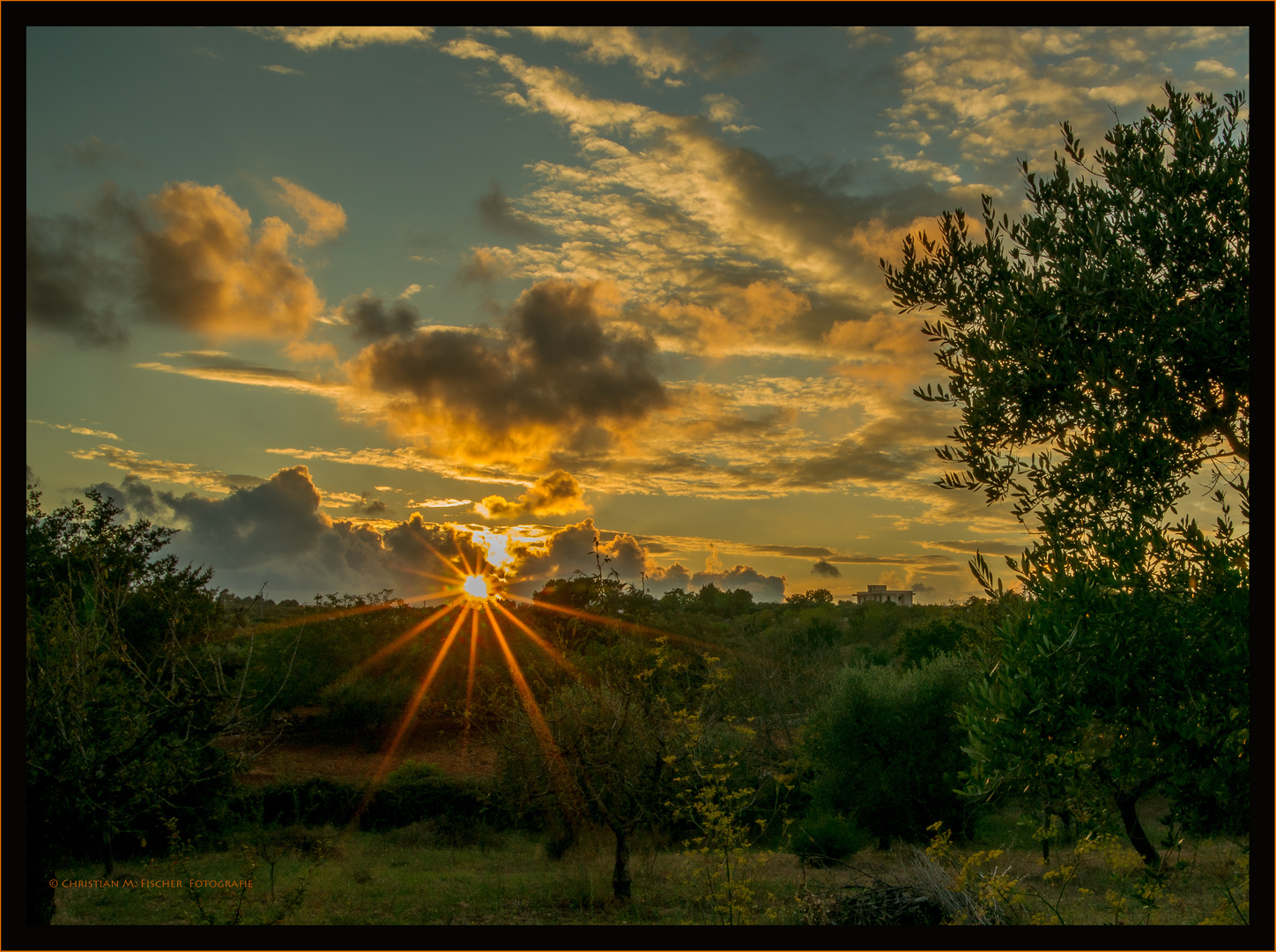 Sonnenuntergang bei Albarobello