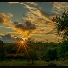 Sonnenuntergang bei Albarobello