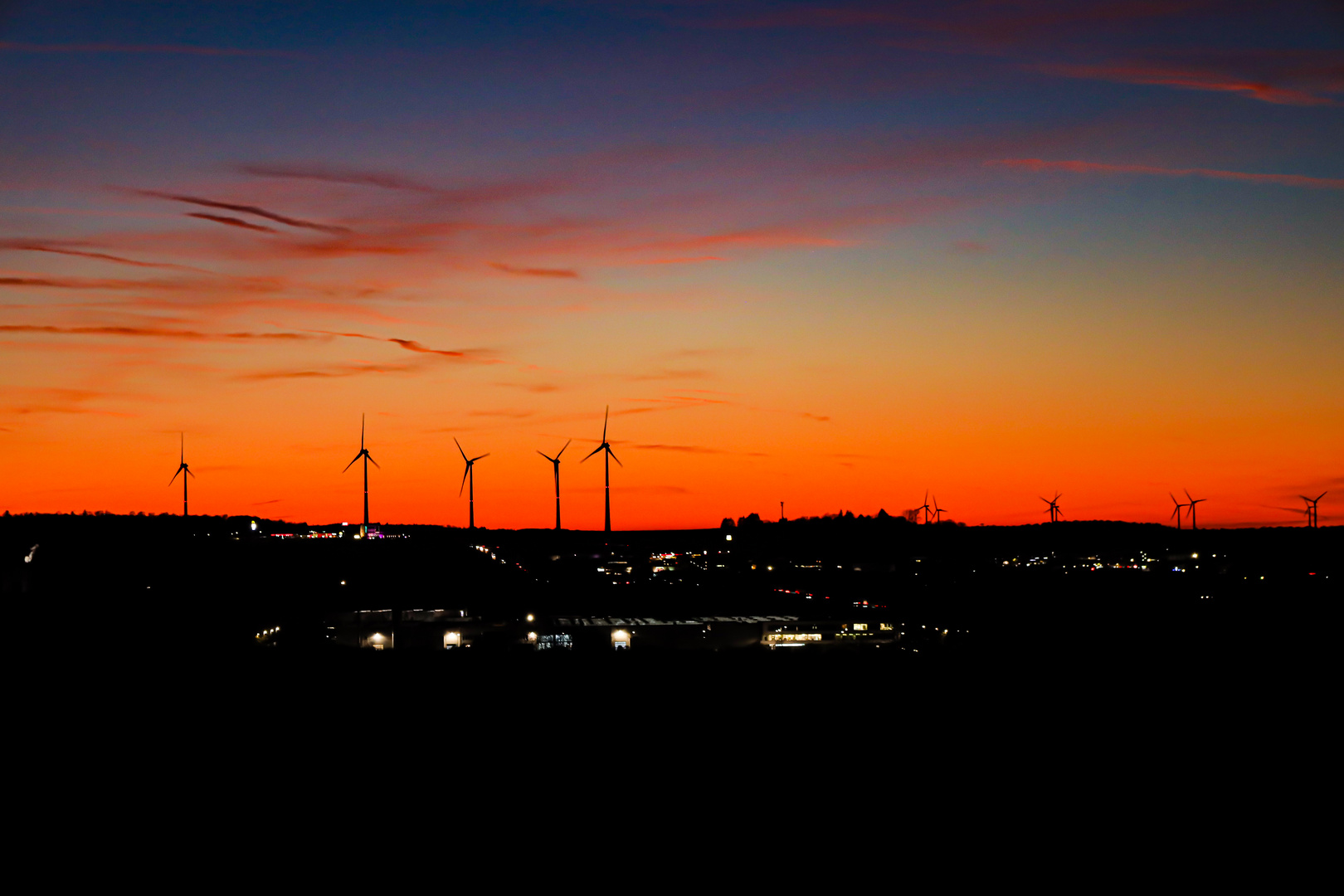 Sonnenuntergang bei Alsfeld