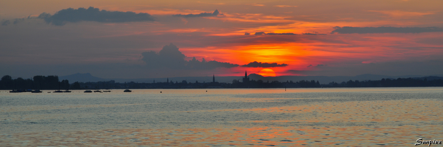 Sonnenuntergang bei Altnau