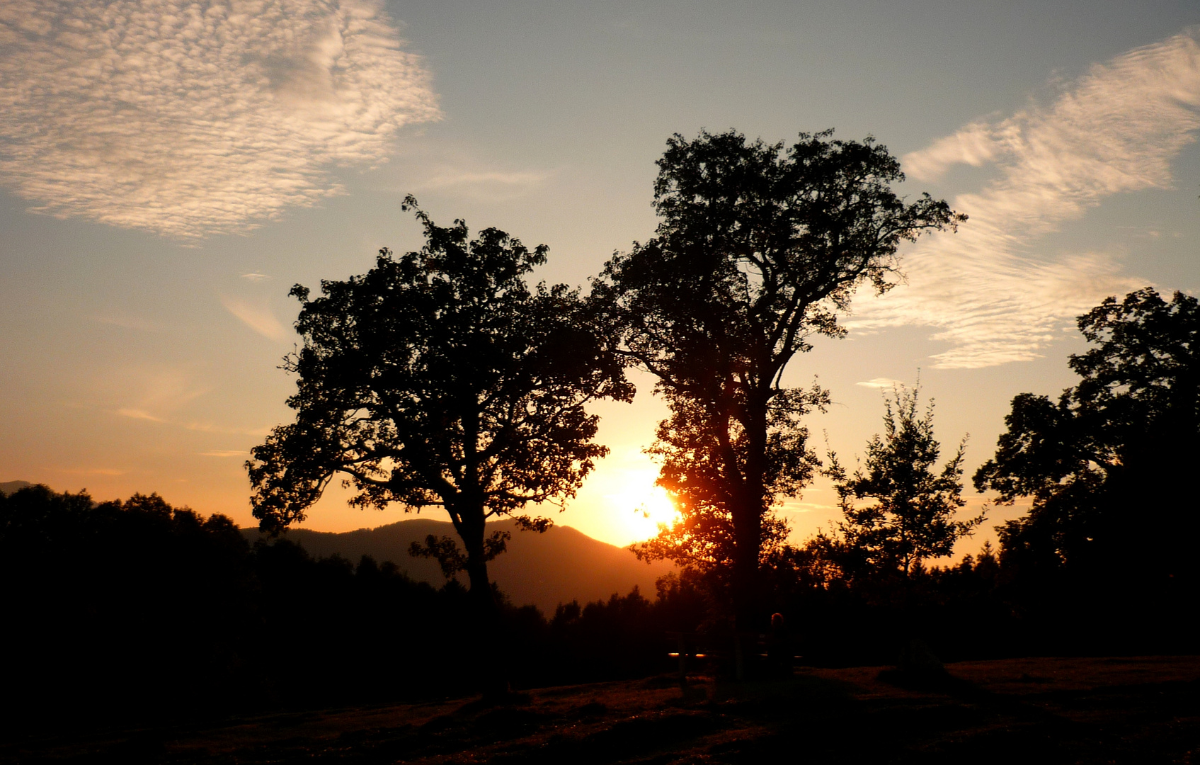 Sonnenuntergang bei Altpernstein