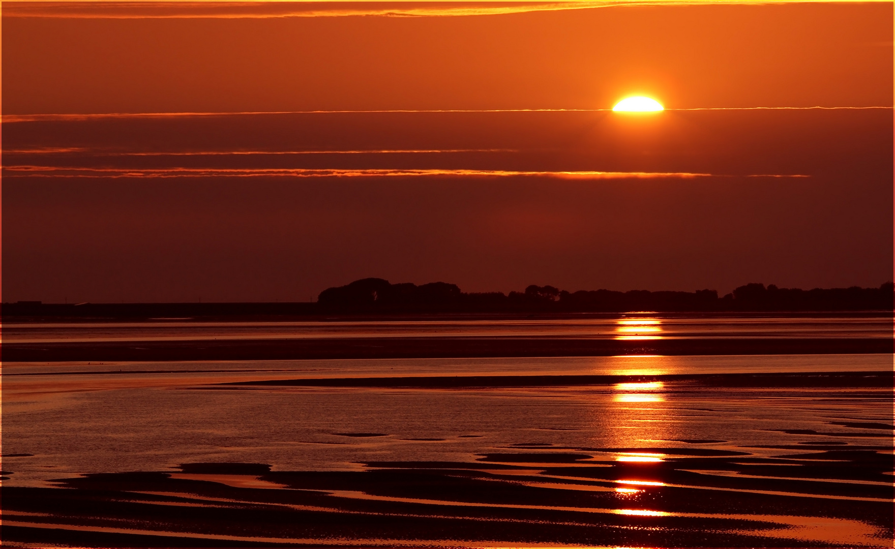 Sonnenuntergang bei Amrum