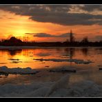 Sonnenuntergang bei Artlenburg