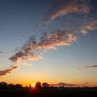 Sonnenuntergang bei Augsburg