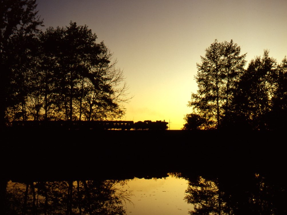 Sonnenuntergang bei Auma