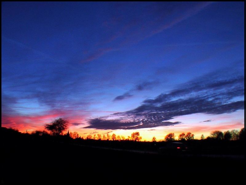 Sonnenuntergang bei Bad Westernkotten