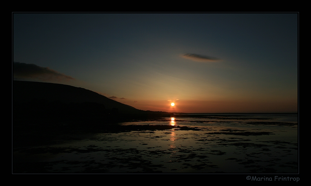 Sonnenuntergang bei Ballyvaughan, Irland County Clare