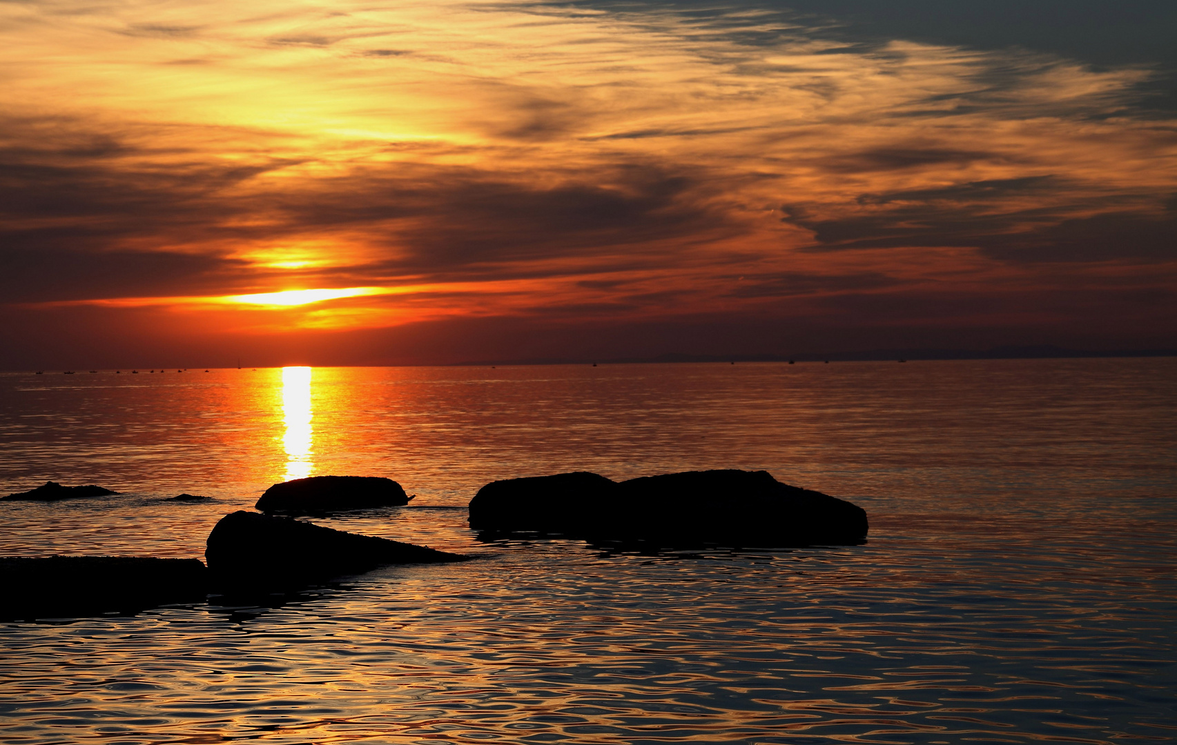 Sonnenuntergang bei Bari....