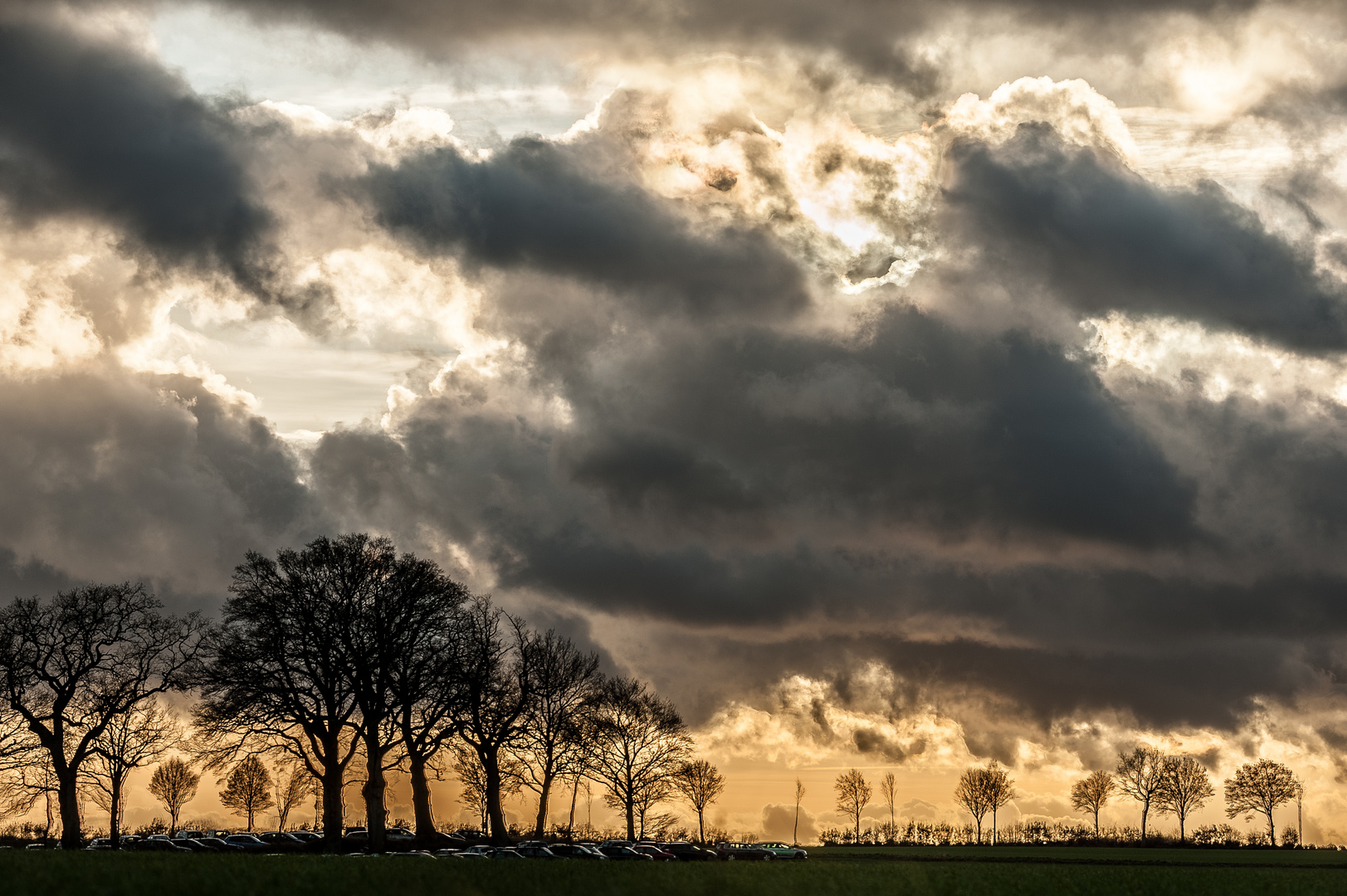 Sonnenuntergang bei Basthorst