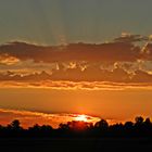 Sonnenuntergang bei Benediktbeuern