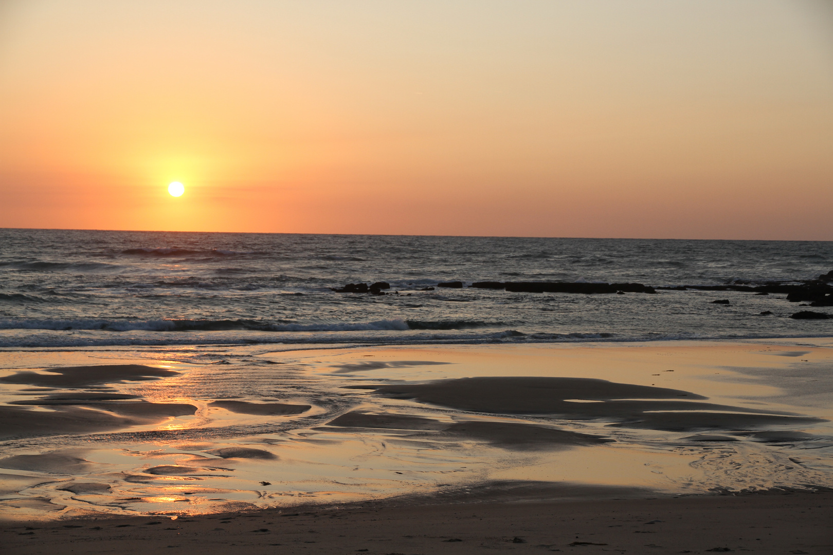 Sonnenuntergang bei Bidart