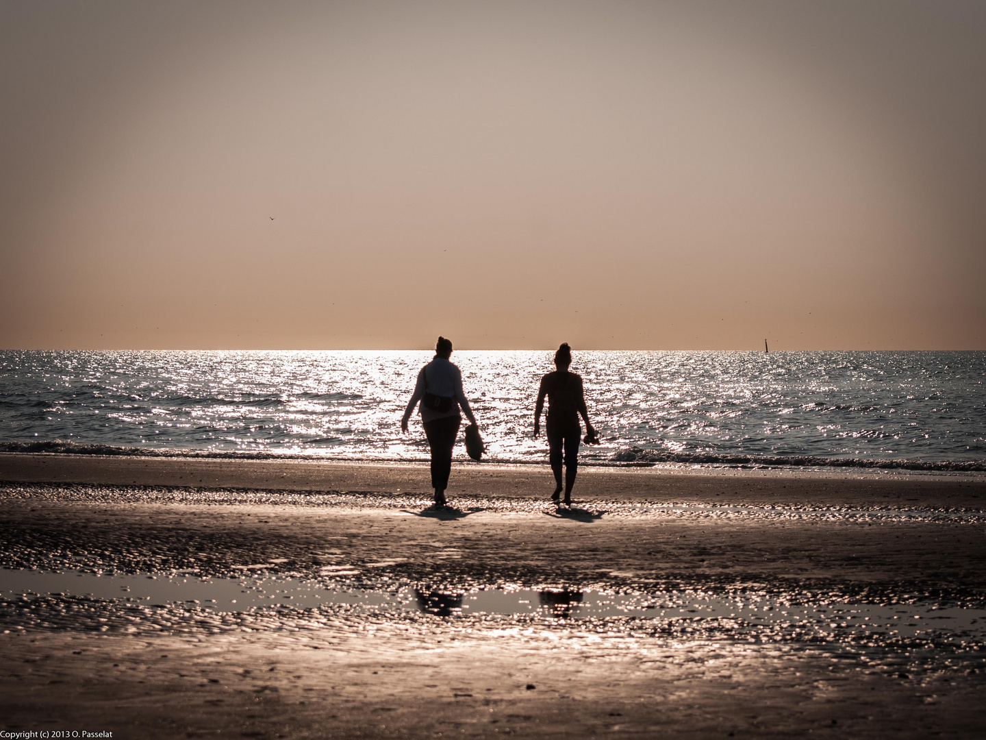 Sonnenuntergang bei Blankenberge