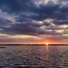 Sonnenuntergang bei blauer Stunde am Fleesensee, die Aufnahme wollte ich eigentlich...