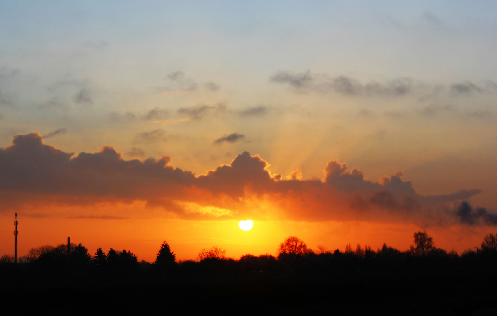 Sonnenuntergang bei Boizenburg