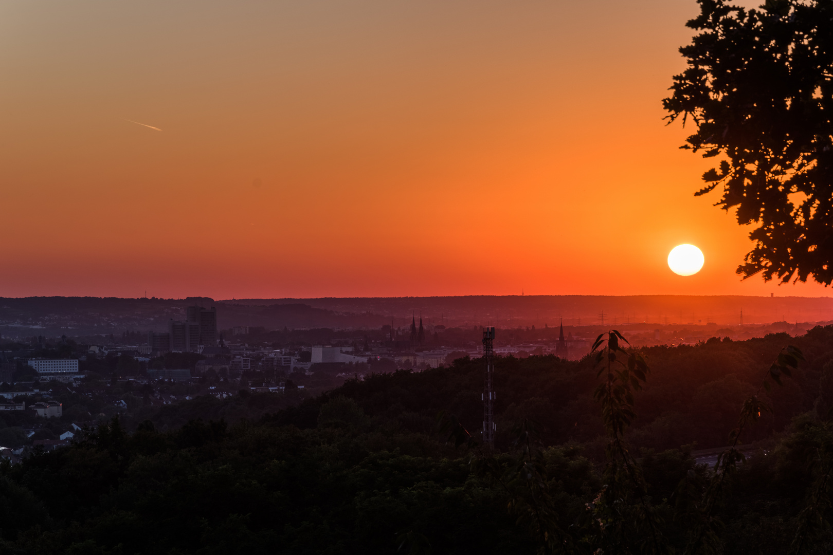 Sonnenuntergang bei Bonn