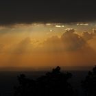 Sonnenuntergang bei Burg Frankenstein