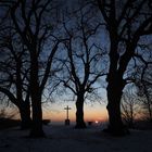 Sonnenuntergang bei Burg Spielberg