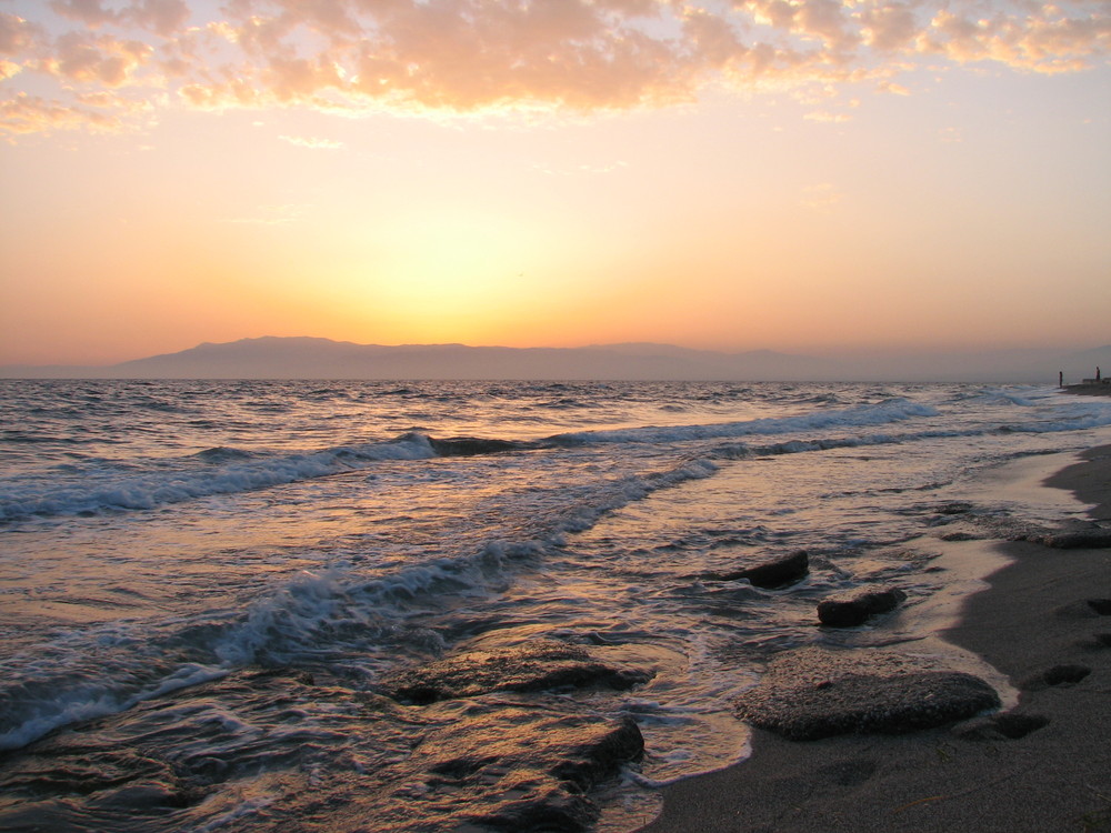Sonnenuntergang Bei Cabo De Gata Spanien Foto Bild Landschaft Meer Strand Natur Bilder Auf Fotocommunity